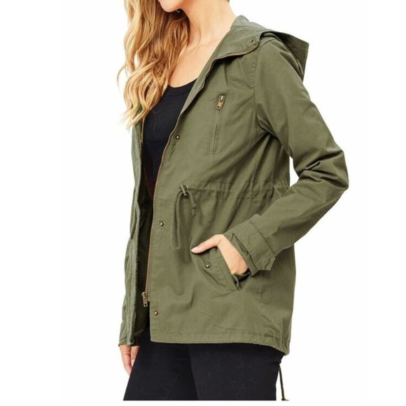 Ambiance Green Utility Cargo Adirondack Jacket Sz S - Picture 4 of 16